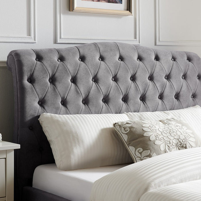 Rosa Bed Frame Super King Light Grey
