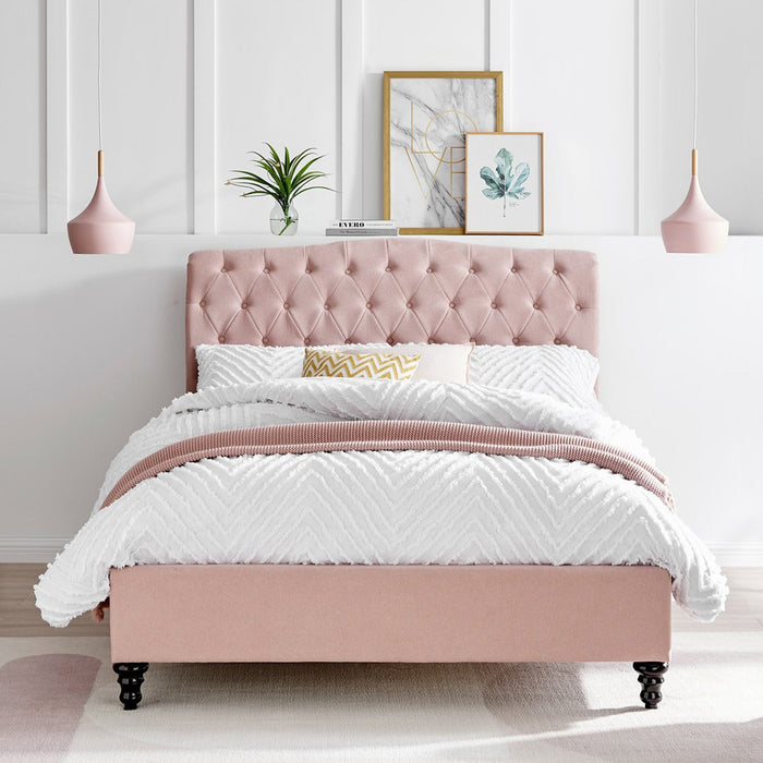 Rosa Bed Frame Super King Pink