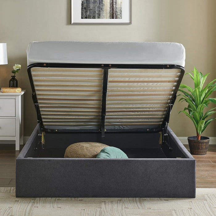 Rosa Storage Bed Frame Double Dark Grey