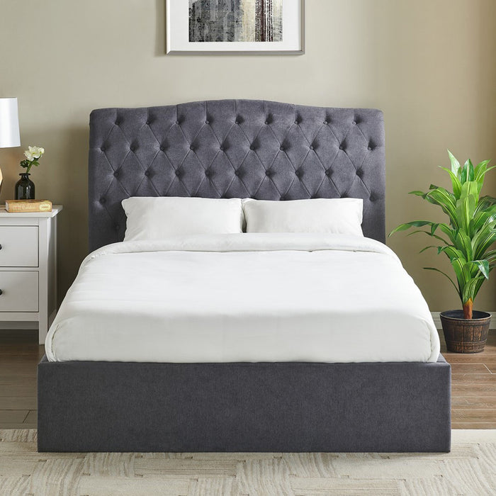 Rosa Storage Bed Frame Double Dark Grey