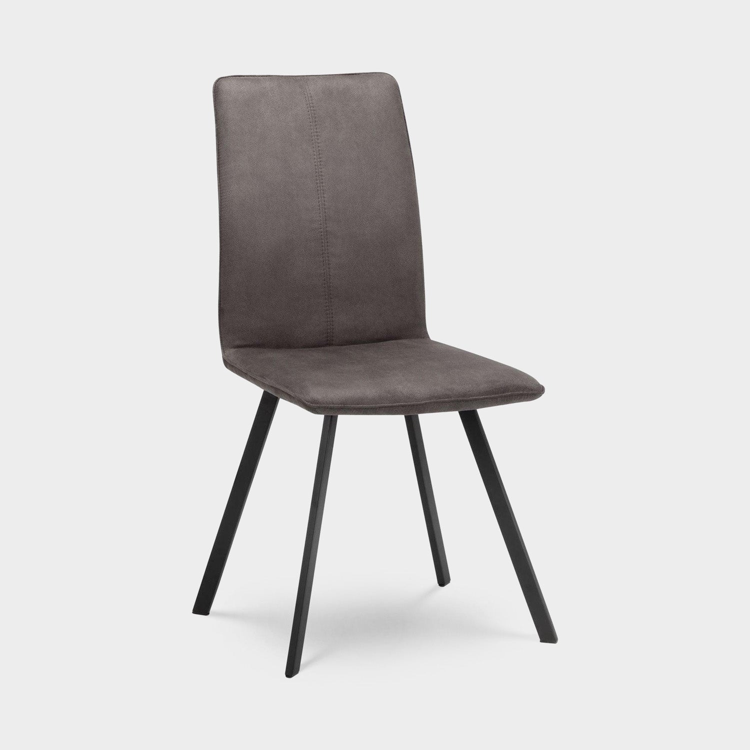 Roscoe Set 2 Dining Chairs Charcoal Grey