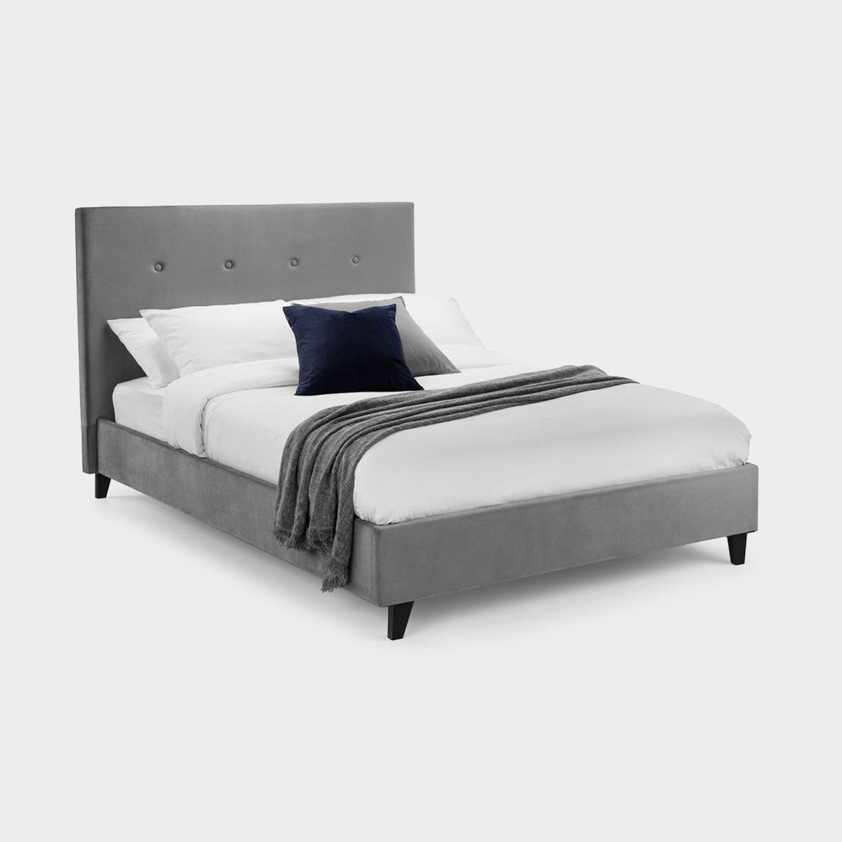 Shoreditch Bed Frame King Slate Grey Ottoman