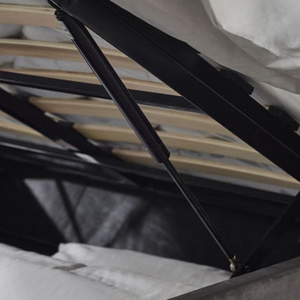 Shoreditch Bed Frame Double Slate Grey Ottoman