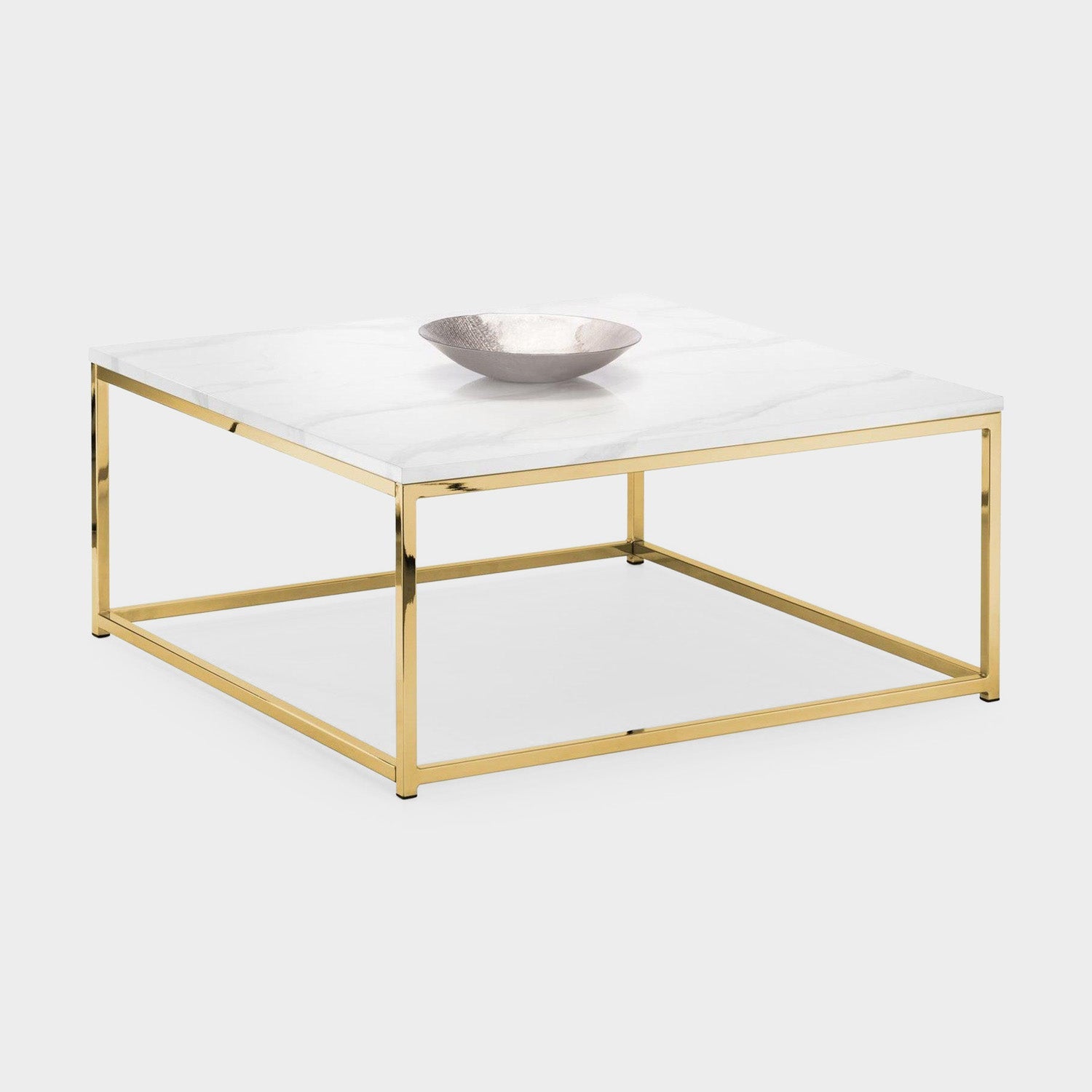Skye Coffee Table White Marble/Gold