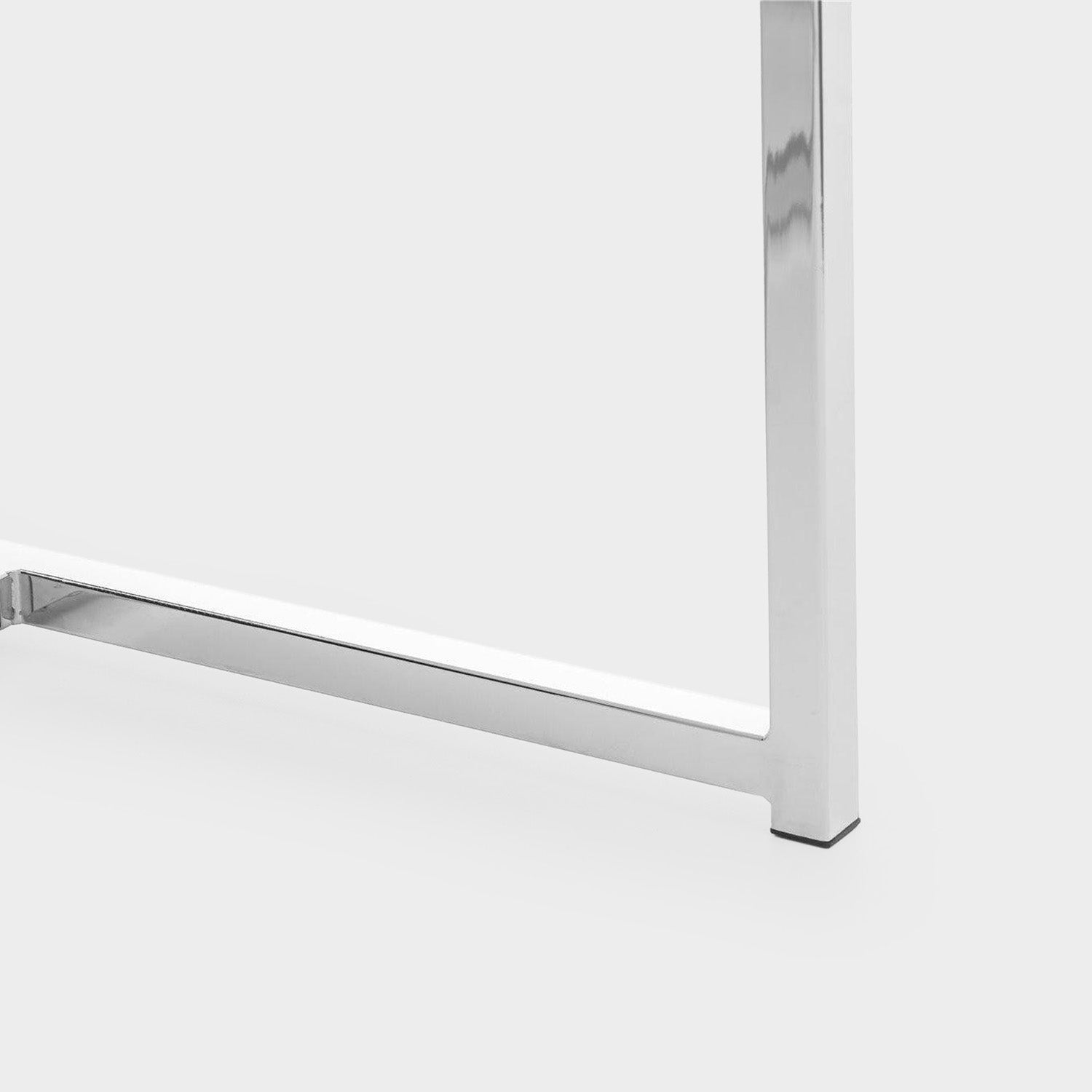 Skye Dining Table White Marble/Chrome