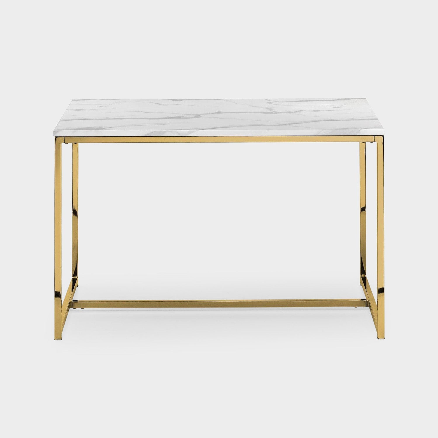 Skye Dining Table White Marble/Gold