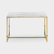 Skye Dining Table White Marble/Gold