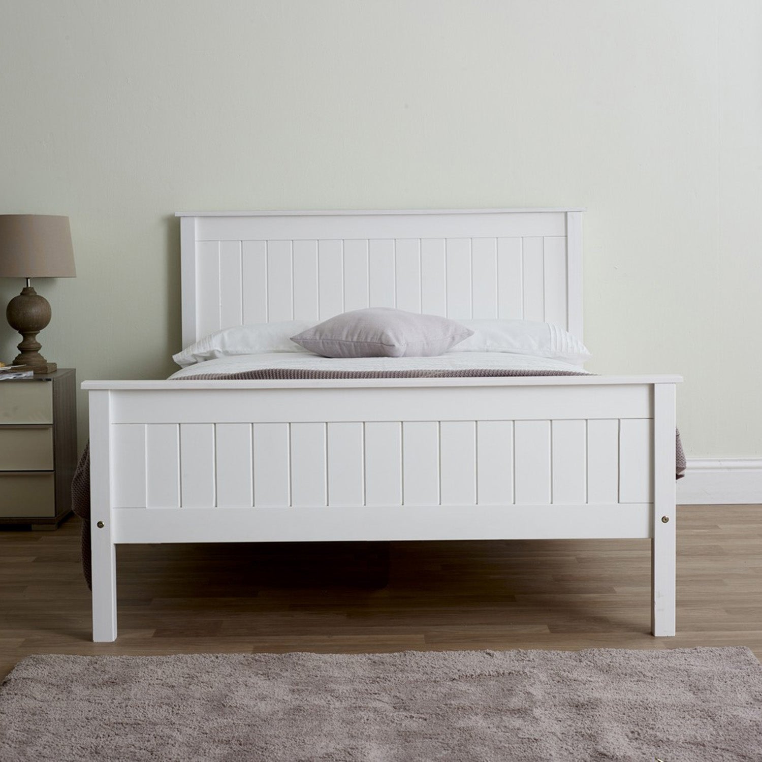 Taurus Bed Frame Double White