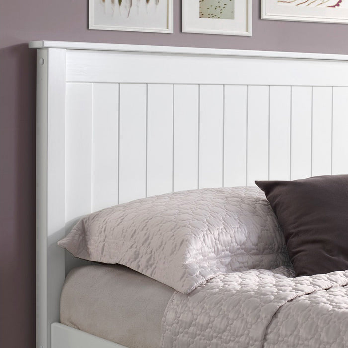 Taurus Bed Frame Double White Low Footend