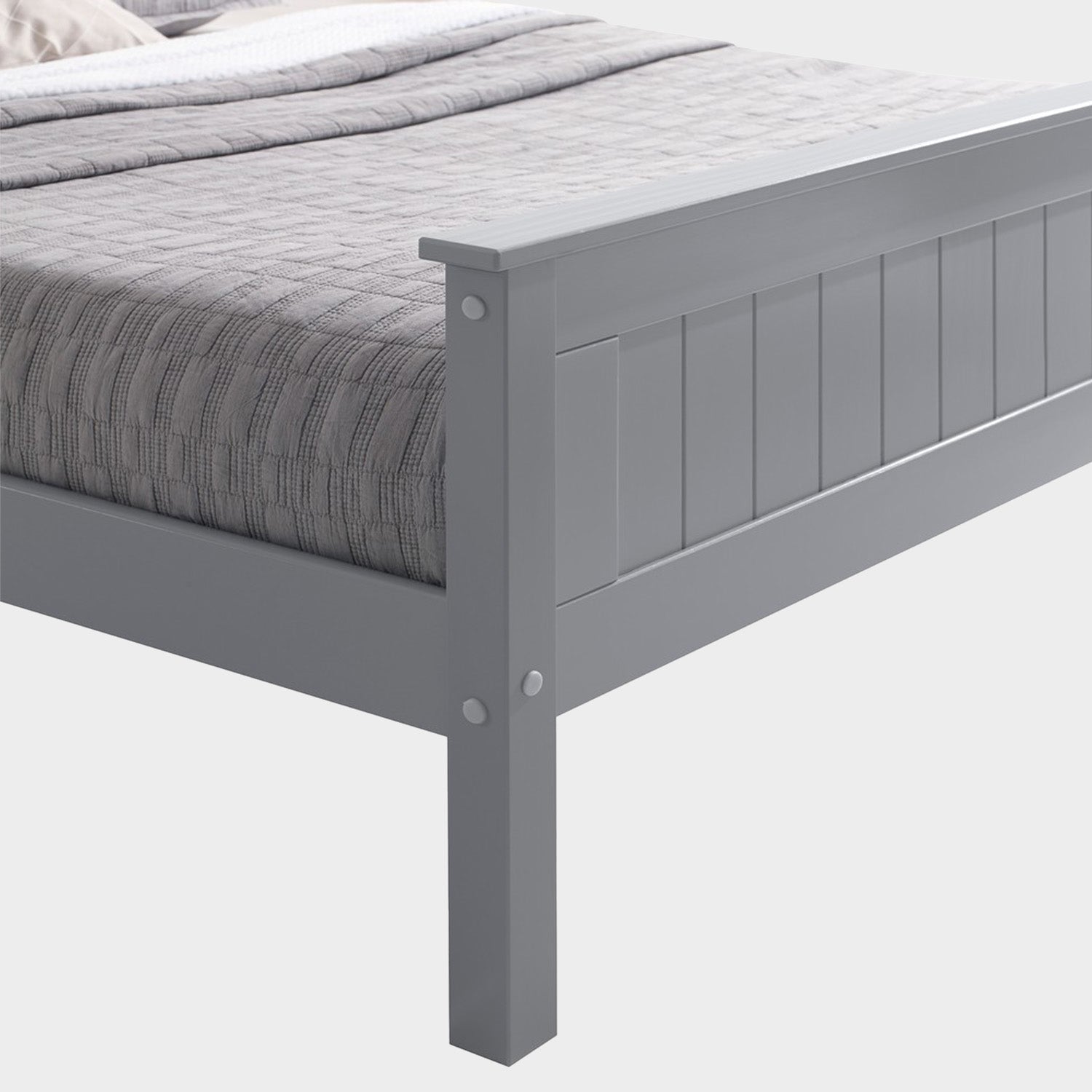 Taurus Bed Frame King Grey