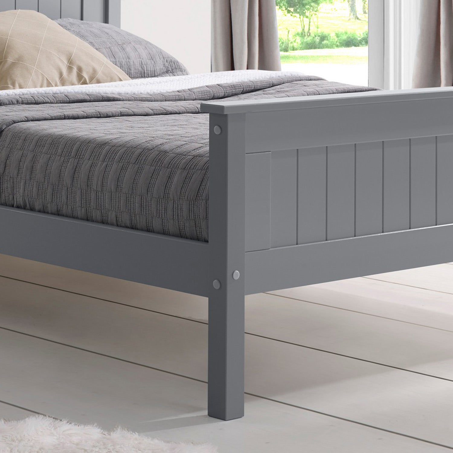 Taurus Bed Frame King Grey