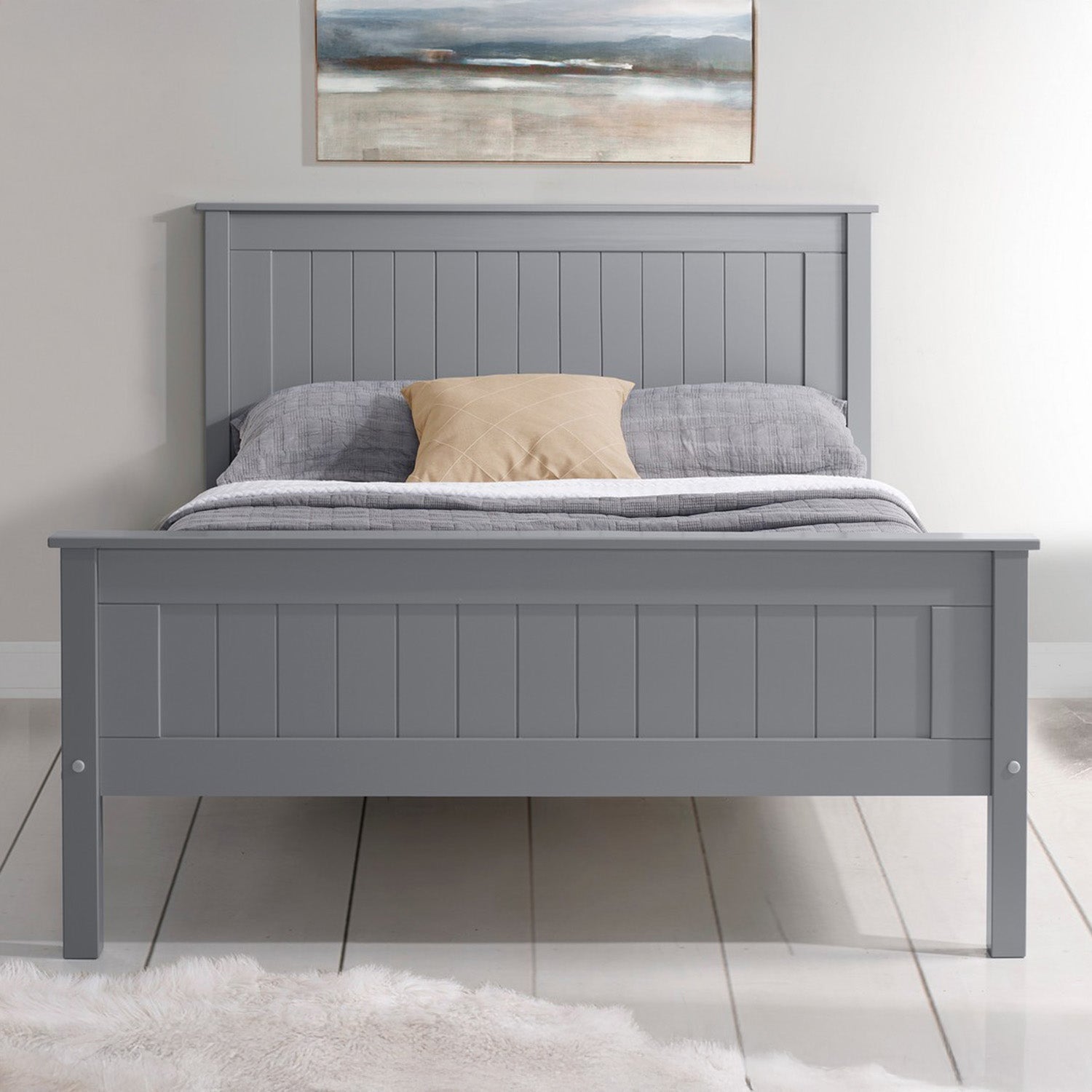 Taurus Bed Frame King Grey