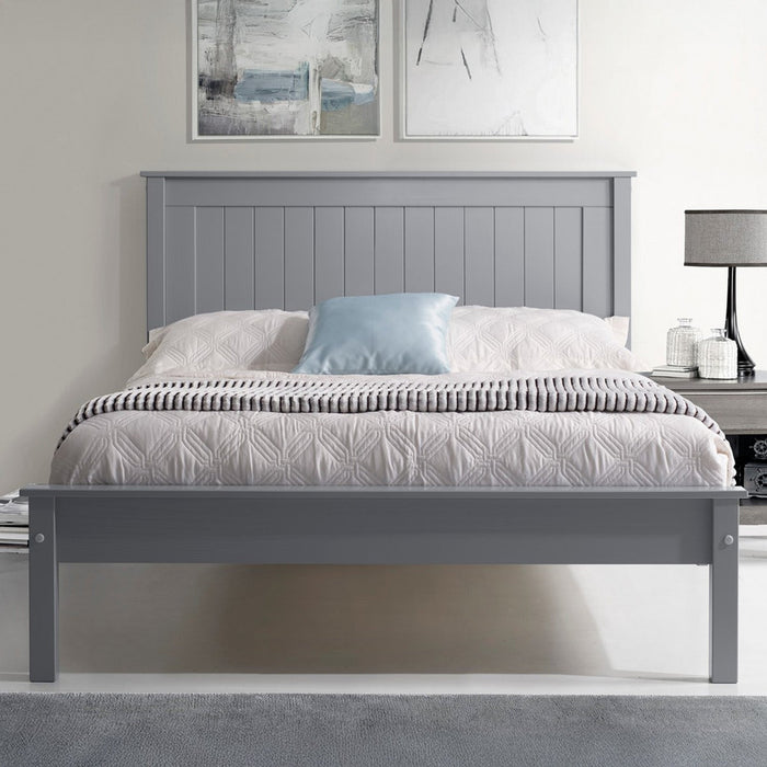 Taurus Bed Frame King Grey Low Footend