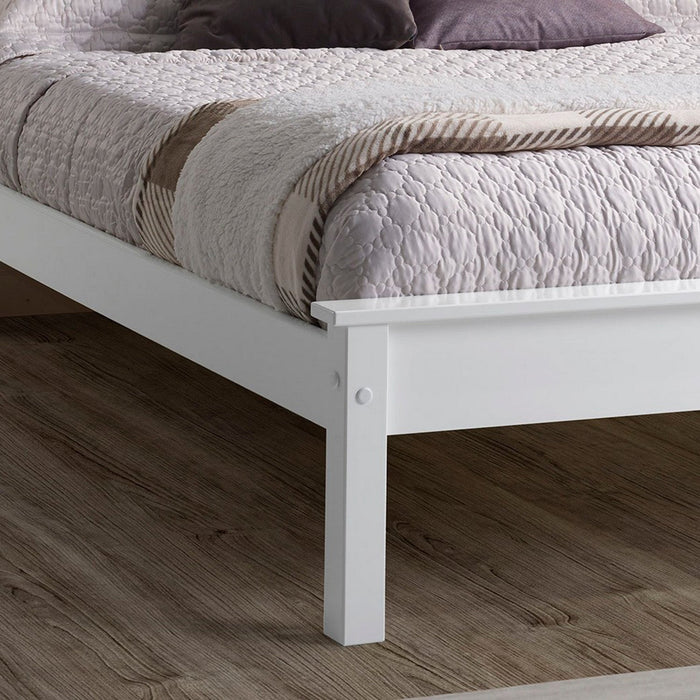 Taurus Bed Frame Single White Low Footend