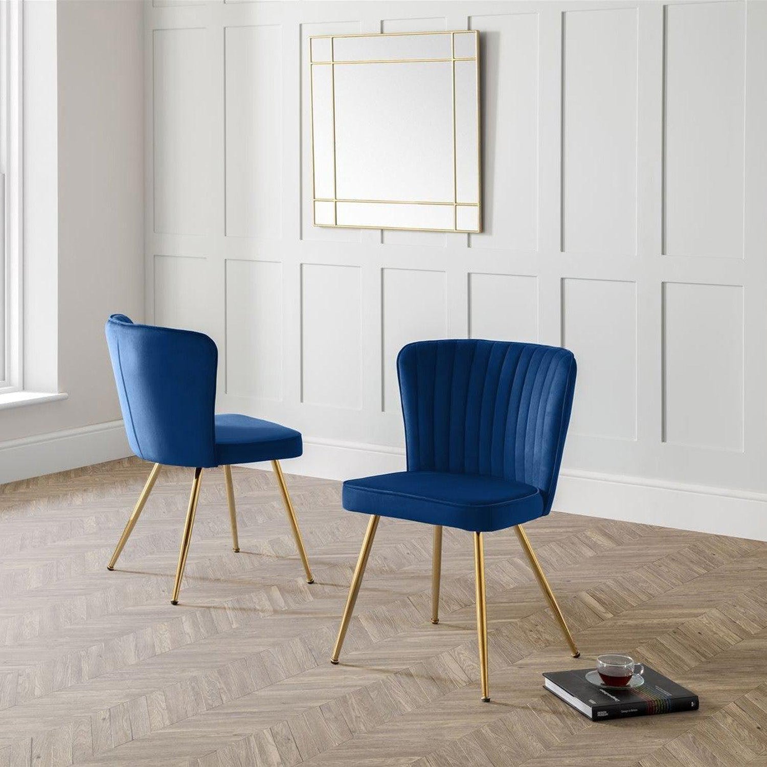 Thor Dining Set of 2 Chairs Blue