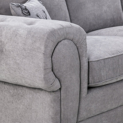 Verona Fullback Sofa Grey 3 Seater