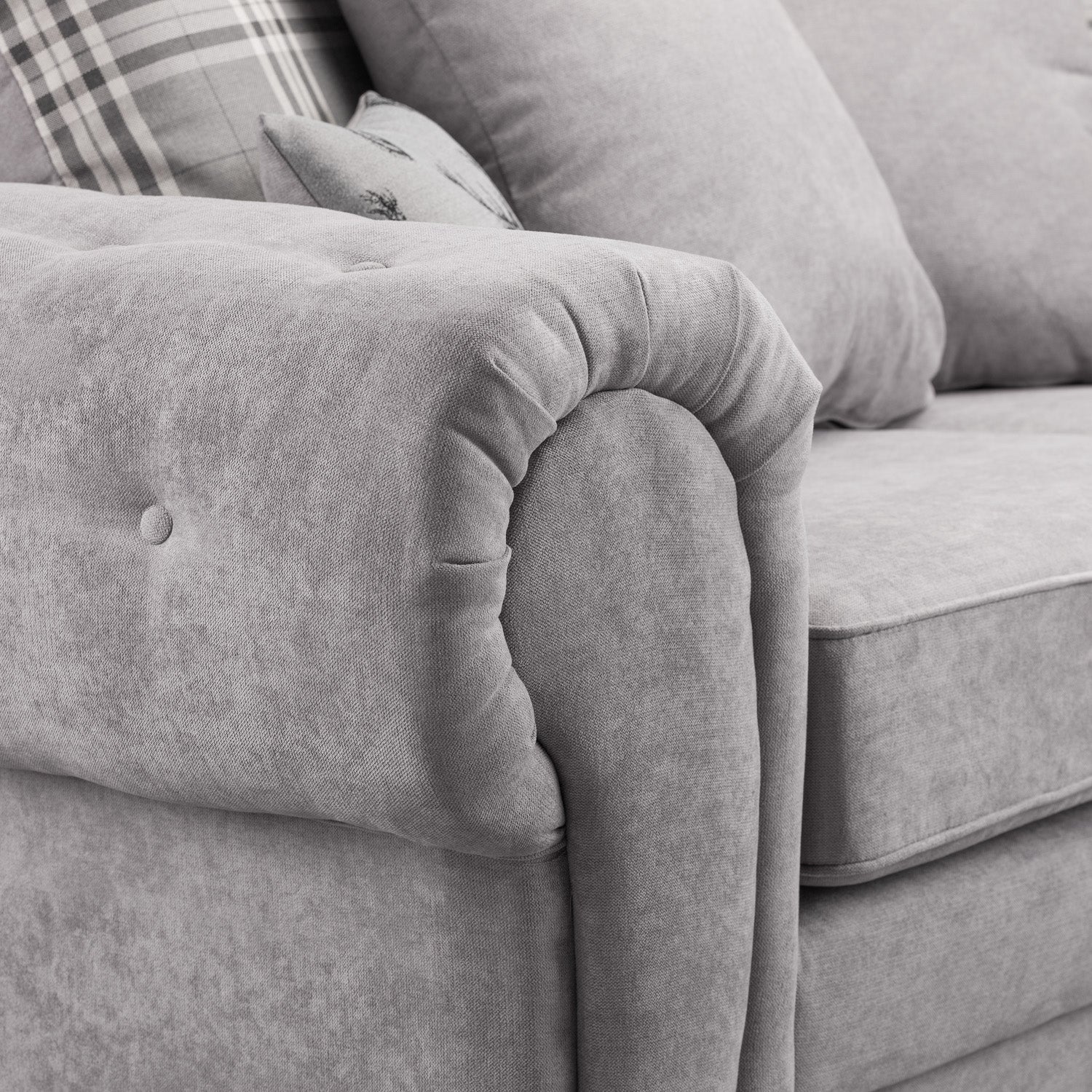Verona Scatterback Sofa Grey Large Corner