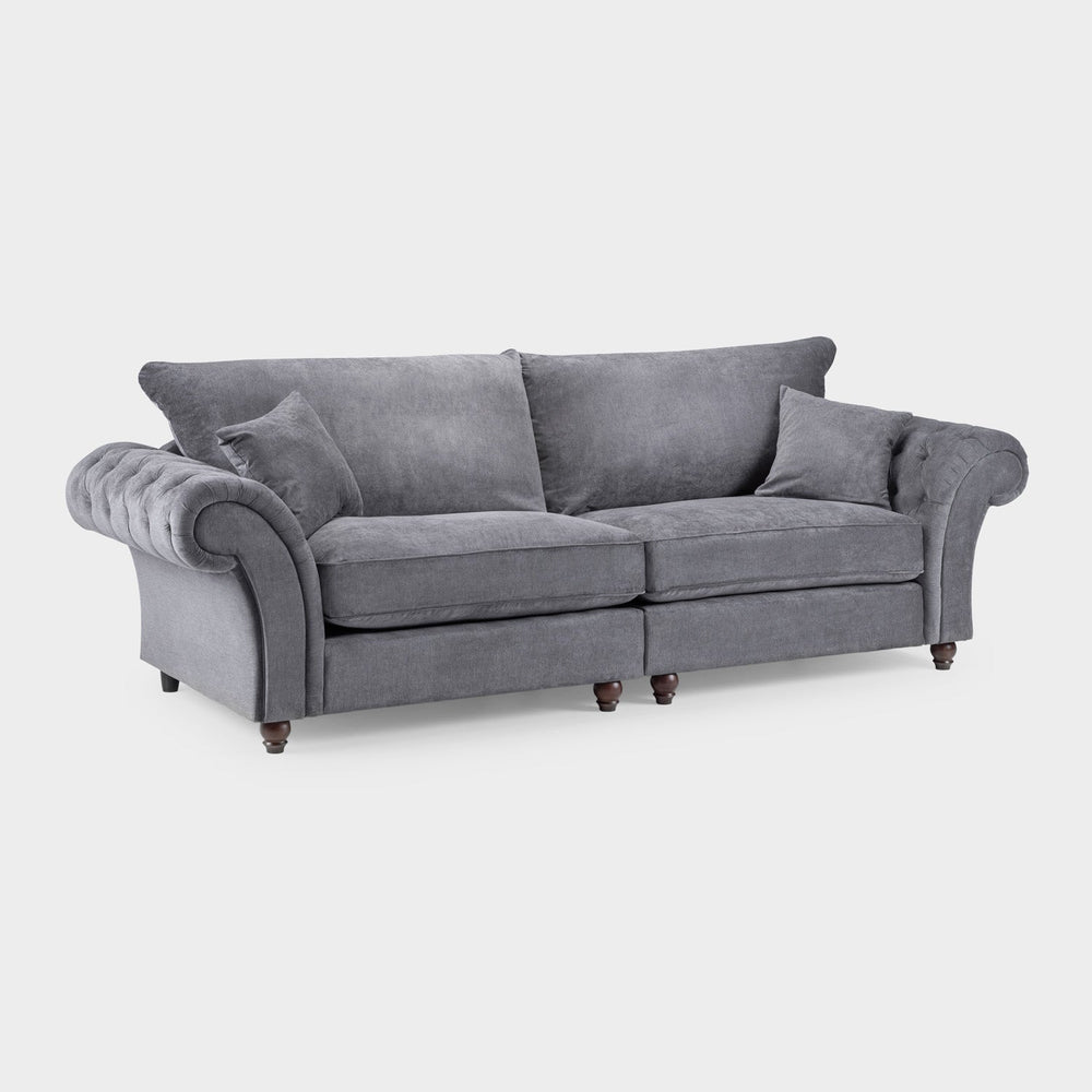 Windsor Fullback Sofa Grey 4 Seater