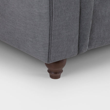 Windsor Fullback Sofa Grey 4 Seater