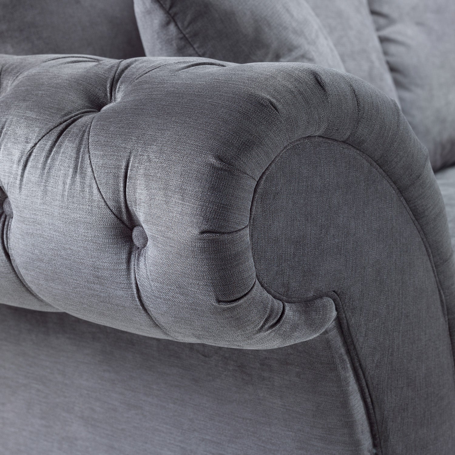 Windsor Fullback Sofa Grey 4 Seater