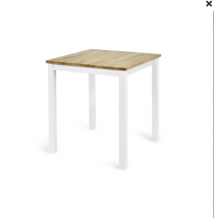 Levity Small Dining Table Natural/White
