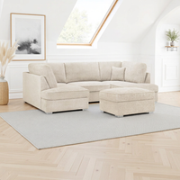 Carnaby Sofa Boucle Beige U Shape Corner