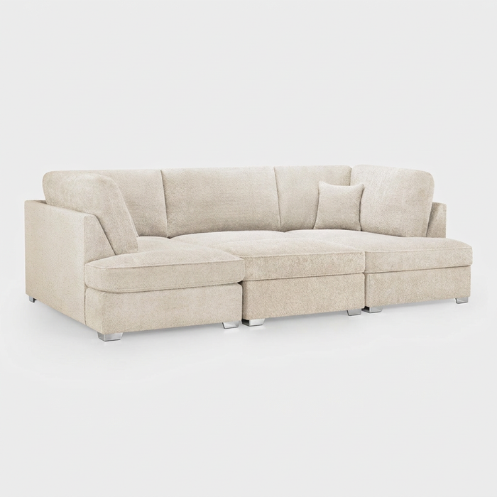 Carnaby Sofa Boucle Beige U Shape Corner