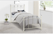 Sylvie Bed Frame Single Stone White