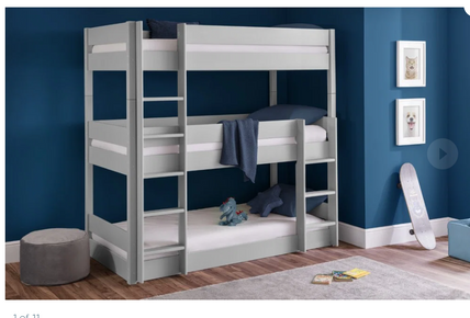 Thistle Trio Bunk Bed Grey